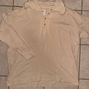 Aerie, Lightweight Tan Oversized Sweatshirt, Size Small